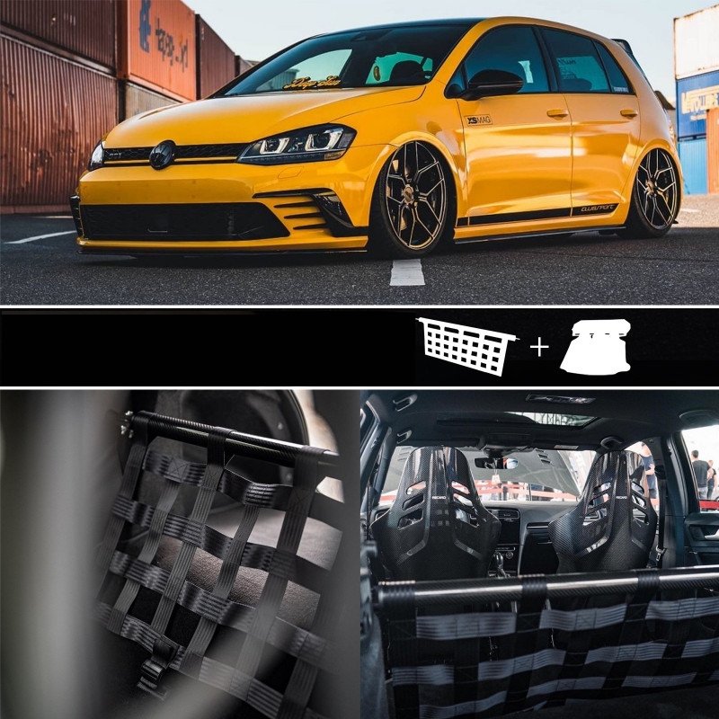 Clubsport Komplettset - Strebe mit Netz und Teppich für Golf 7 inkl. GTI